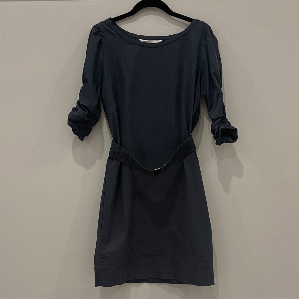 Diane Von Furstenberg Katy Stretch Tech Poplin Dress